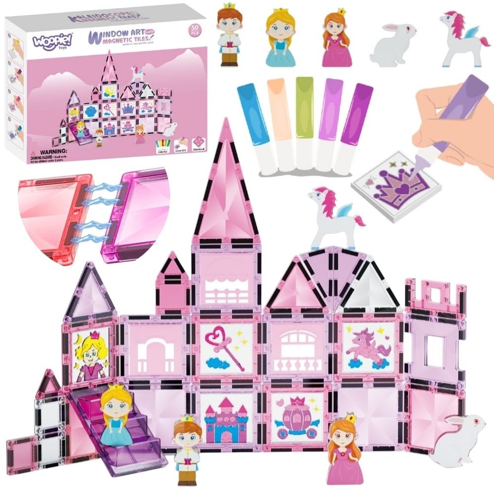 WOOPIE Magnetyczny Zestaw Konstrukcyjny Zbuduj Zamek