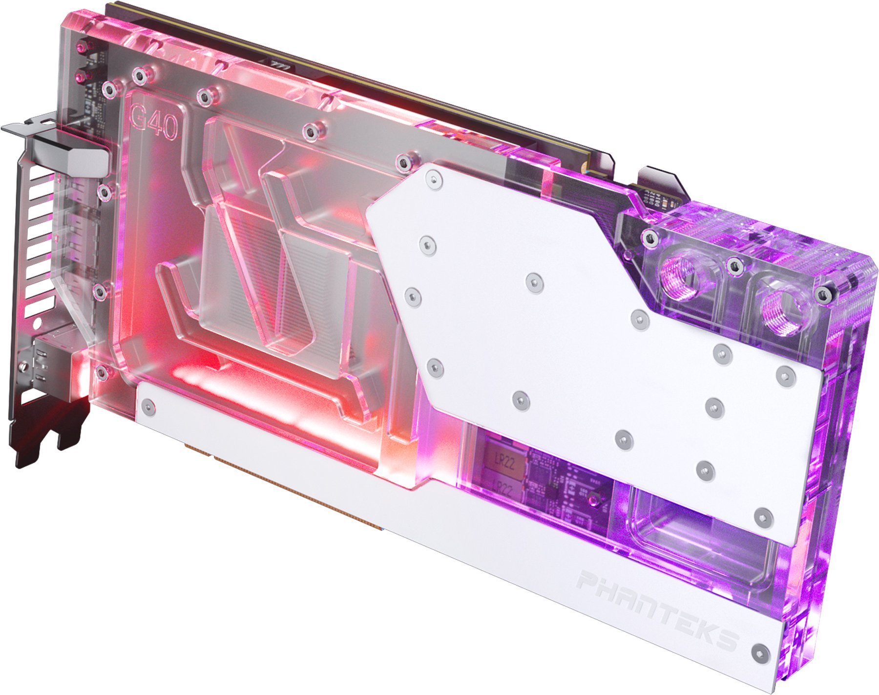 Phanteks PHANTEKS Glacier G40 RTX 4090 Waterblock incl. Backplate for Asus, D-RGB - white