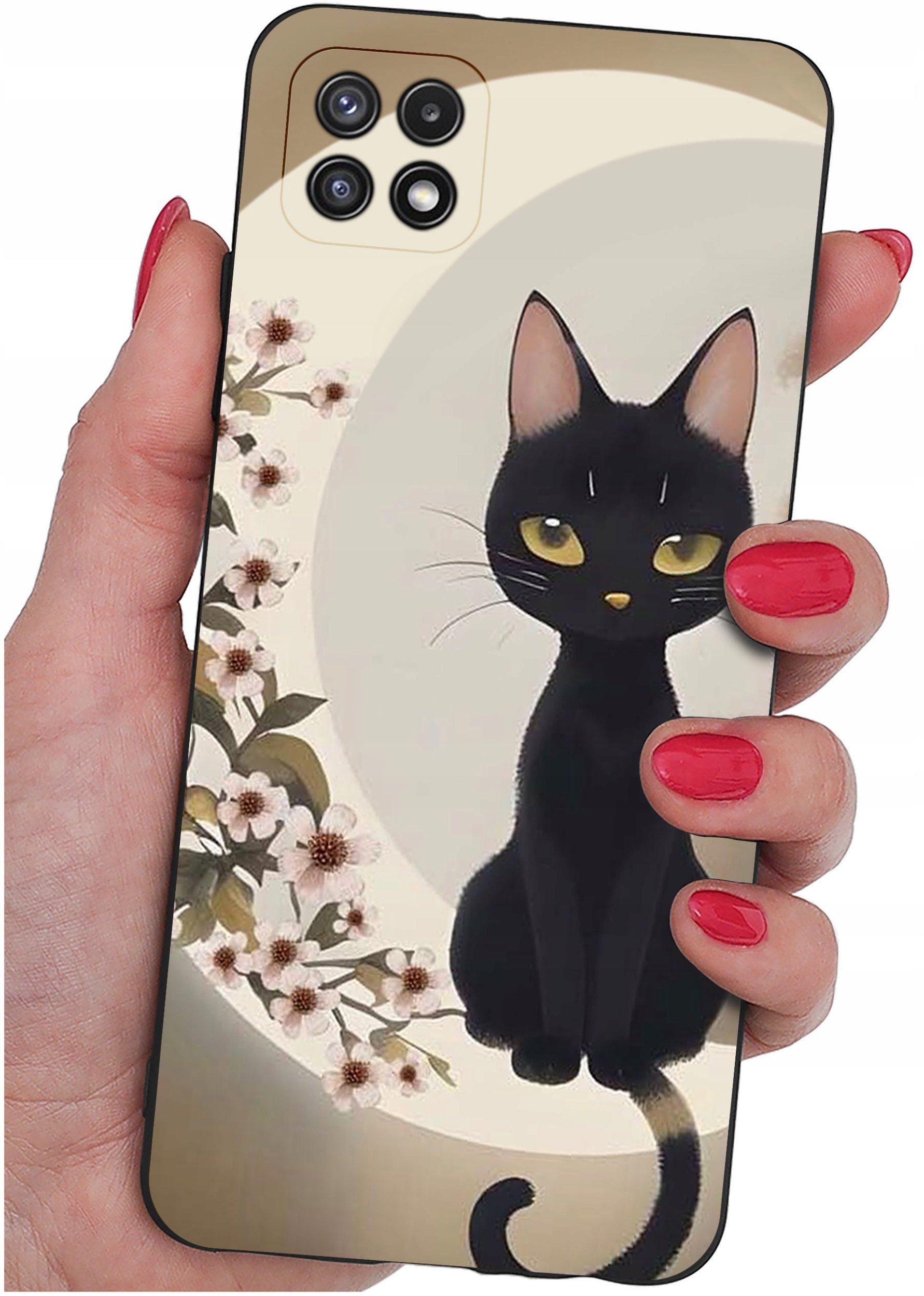 Etui do Samsung A22 5G WZORY |SILIKONOWE MATT CASE + SZKŁO 9H