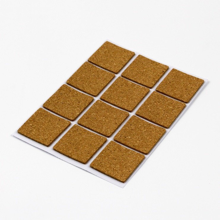 CORK FURNITURE PADS 12. 28X28MM.HAUSHALT