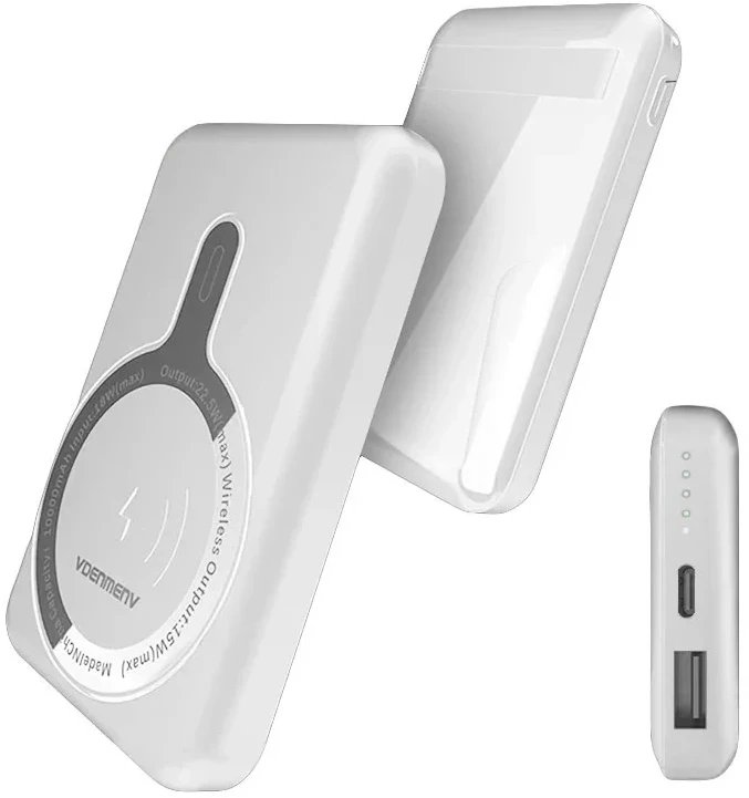 POWERBANK DENMEN BATERIA AWARYJNA 10000mAh +15W MAGSAFE USB + TYP-C