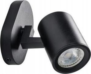 Kinkiet Kanlux Oprawa ścienno-sufitowa pojedyncza Laurin czarna