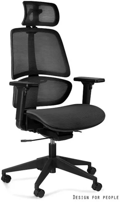 Fotel biurowy ERGO czarny UNIQUE