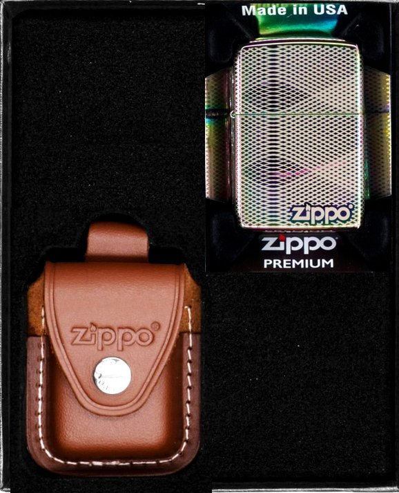 Zestaw ZIPPO Zapalniczka ILLUSION LINE PATTERN DESIGN Prezentowy No2
