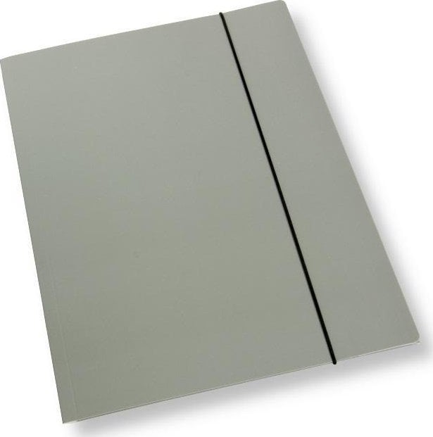 Teczka A4 z gumką lakier szara 350gsm (10szt)