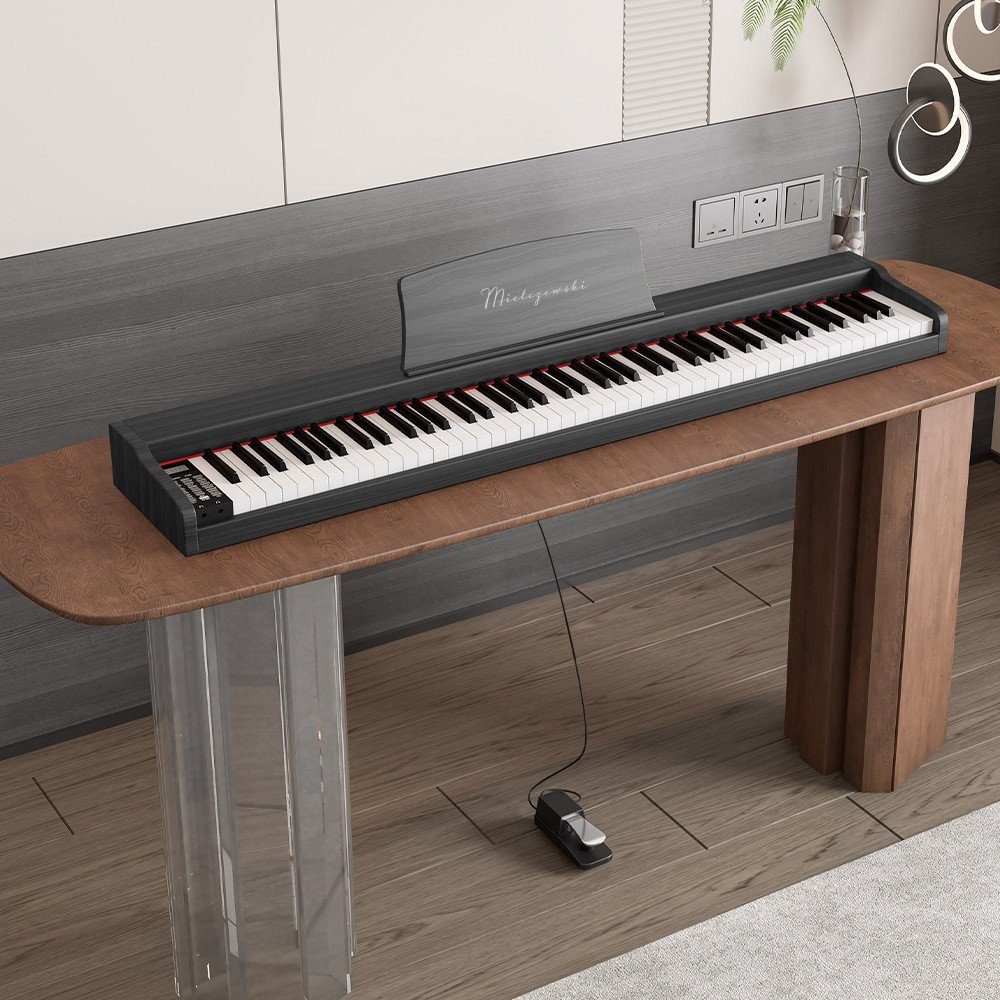 Pianino cyfrowe dynamiczne TIENTO czarne Mielczewski one size