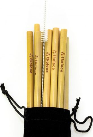 Ekoloco Bambusowe słomki 10 szt.