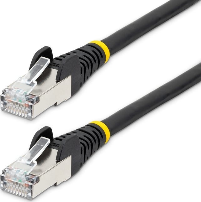 StarTech StarTech.com NLBK-50C-CAT6A-PATCH kabel sieciowy Czarny 0,5 m S/FTP (S-STP)