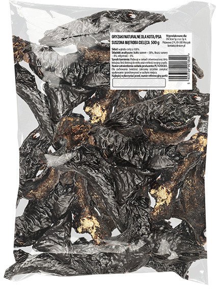 Naturalny przysmak gryzaki dla psa wątroba cielęca 500 g