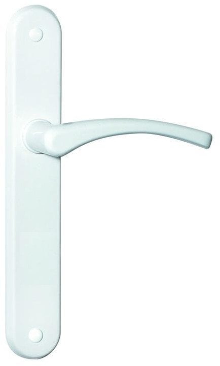 DOOR HANDLE WITH PLATE EVA WHITE