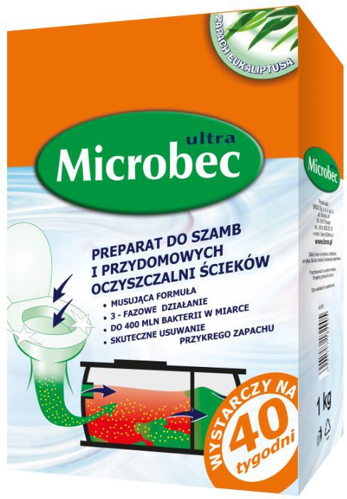 Bros Preparat do szamb Microbec Ultra zapach eukaliptusa 25g (1546)