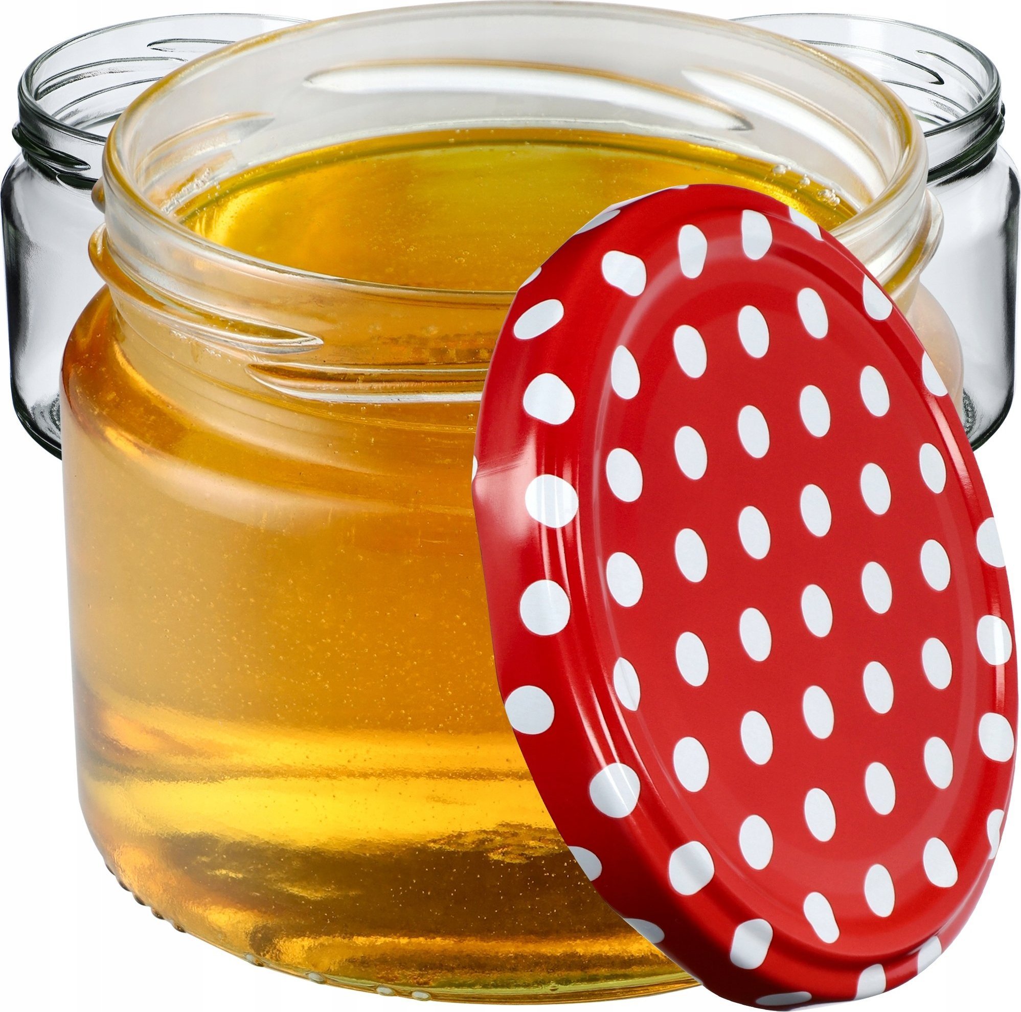 Kadax 50x Słoik Szklany 330 ml Dżem Miód Wieczko fi82