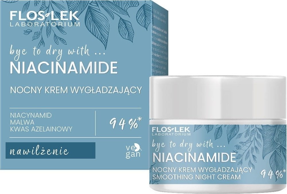 Floslek Niacinamide nocny krem wygładzający 50ml