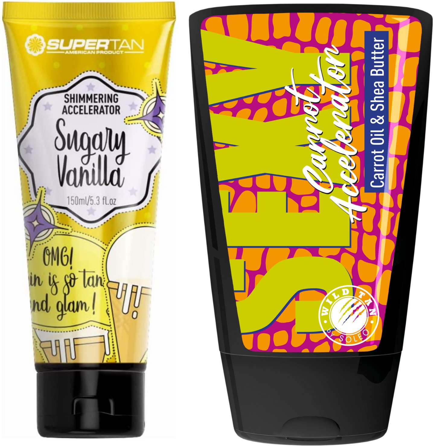 Supertan Sugary Vanilla + Wild Tan Sexy Carrot Gratis