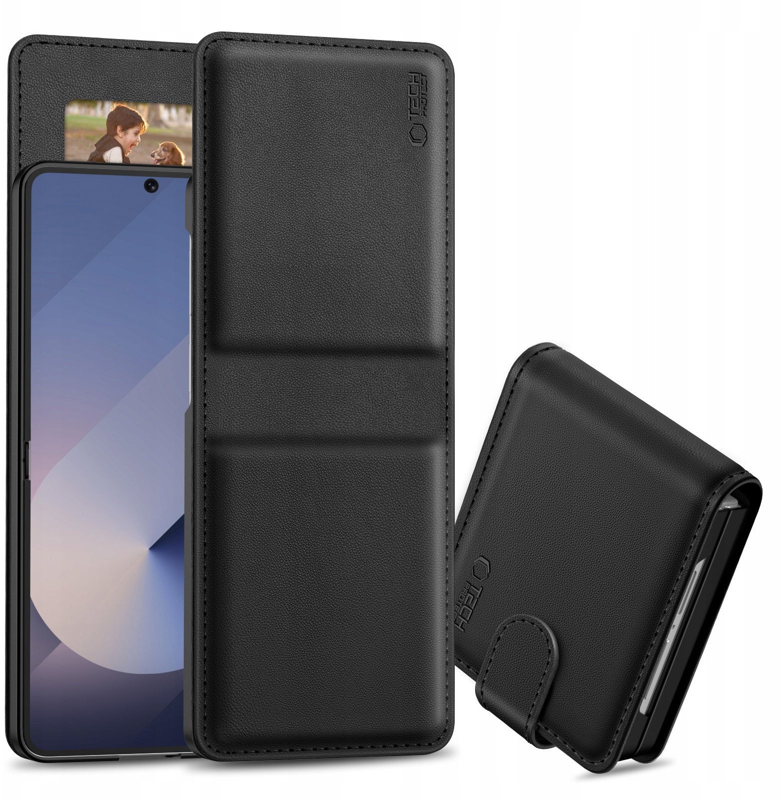TECH-PROTECT WALLET GALAXY Z FLIP 7 BLACK