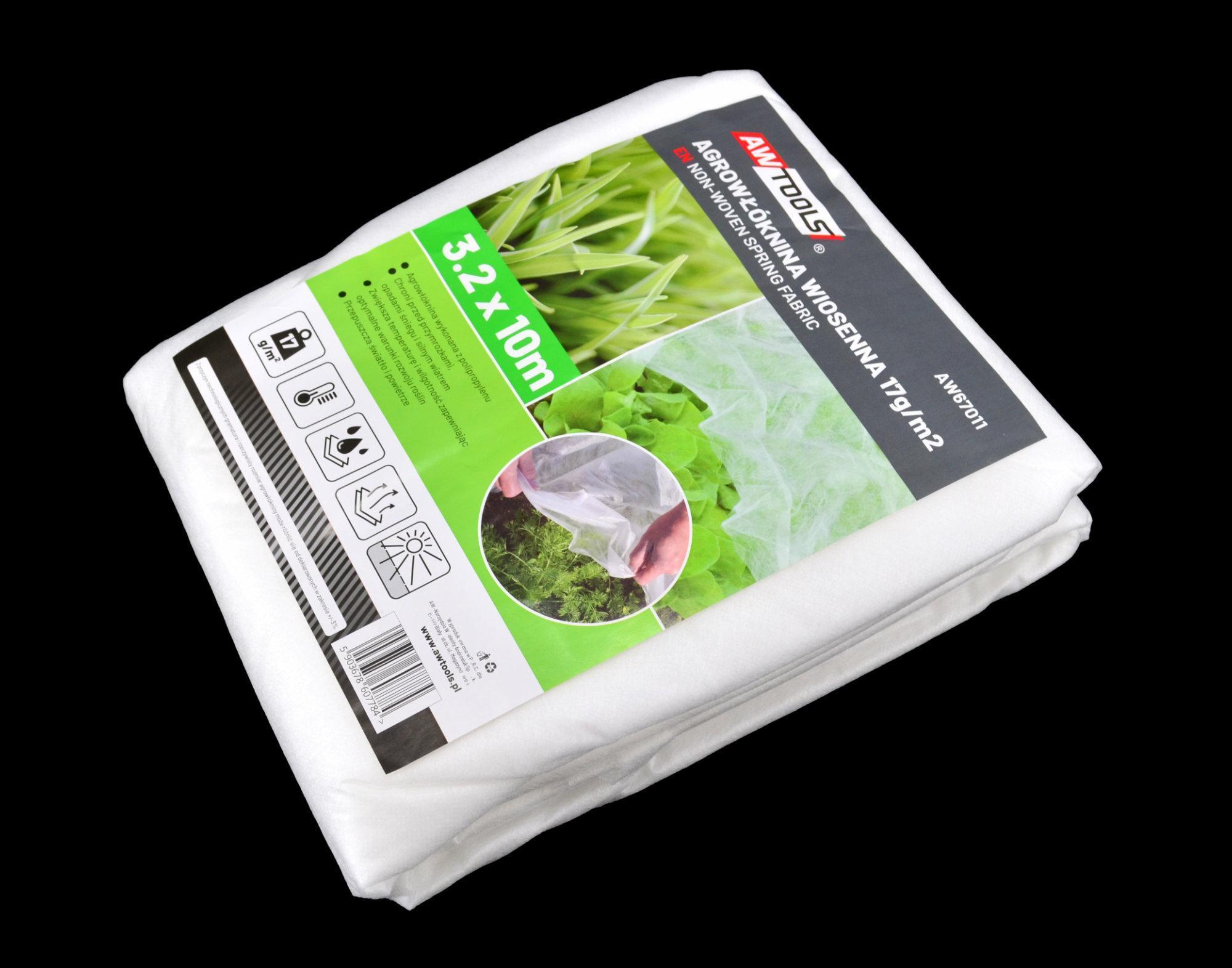 AWTools AWTOOLS AGROWŁÓKNINA WIOSENNA 17g 1,1x10m BIAŁA AW67001