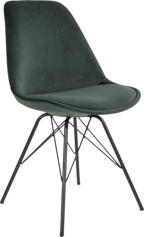 Intesi Krzesło Oslo Velvet zielone ciemne