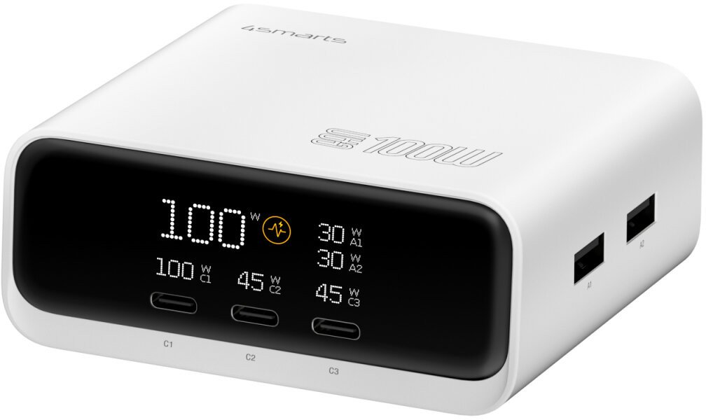 4smarts 546100 ładowarka do urządzeń przenośnych Uniwersalne Biały Prąd przemienny Szybkie ładowanie Wewnętrzna