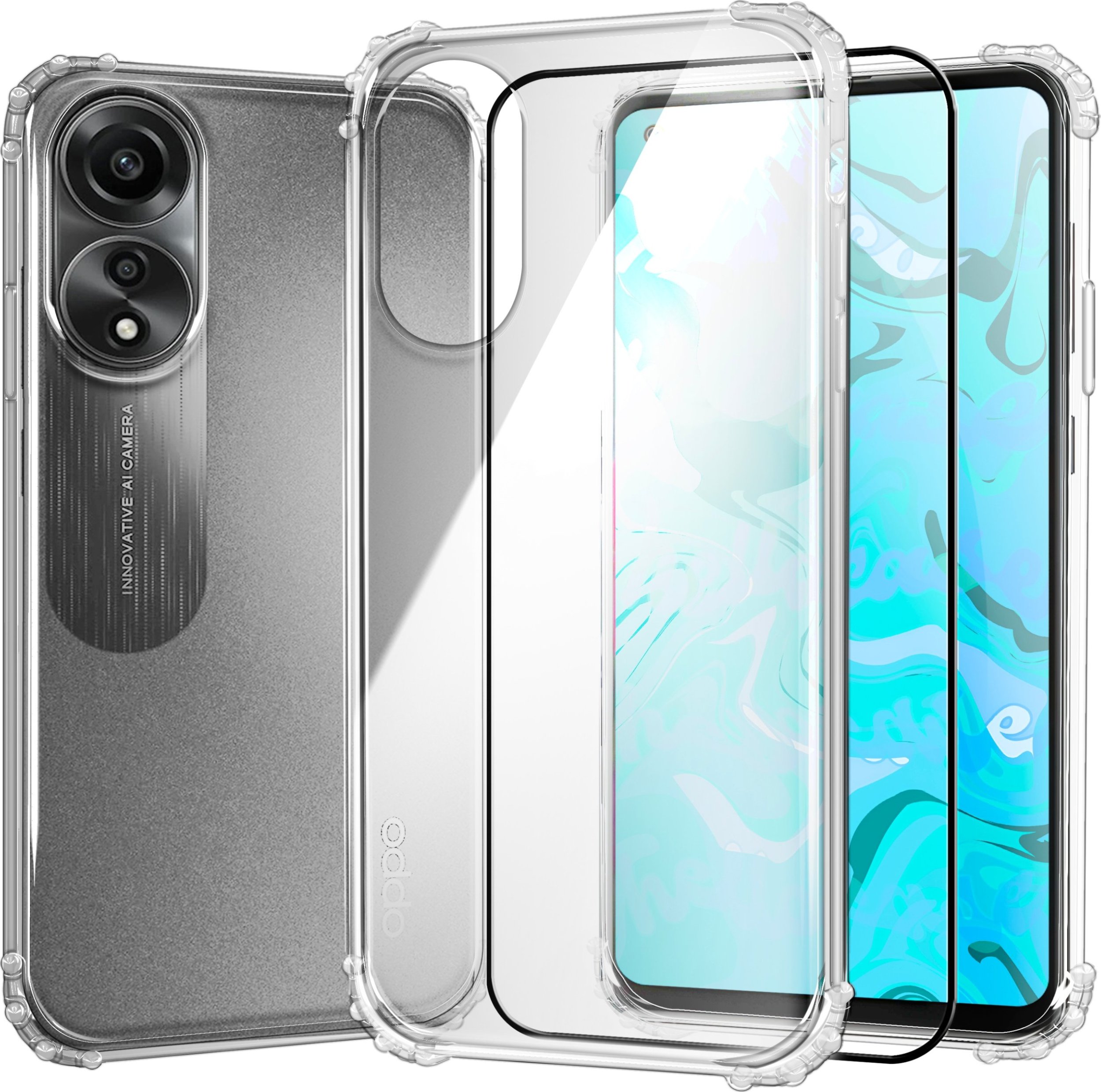 Hello Case ETUI PANCERNE DO OPPO A78 4G | CASE GUMOWE ANTI SHOCK | POKROWIEC SZKŁO