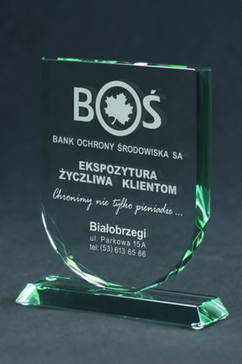 Victoria Sport Trofeum szklane grawerowane z etui