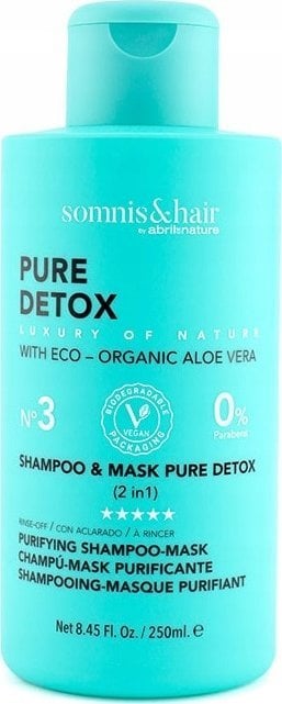 SOMNIS&HAIR_Shampoo and Mask 2 in 1 Purifying Detox detoksykujący szampon i maska do włosów 250ml