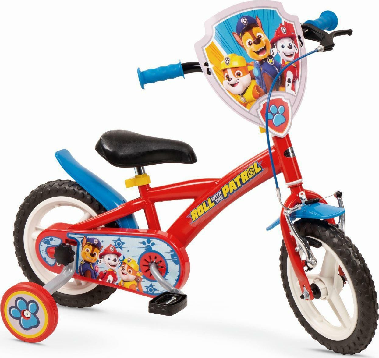 Rower dziecięcy 12" Psi Patrol Czerwony dla chłopca czerwony od 3 lat Toimsa
