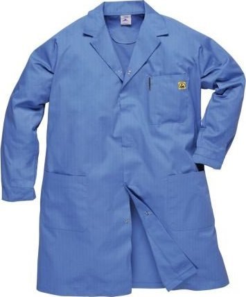 Portwest AS10 fartuch antyelektrostatyczny ESD - niebieski hamilton S