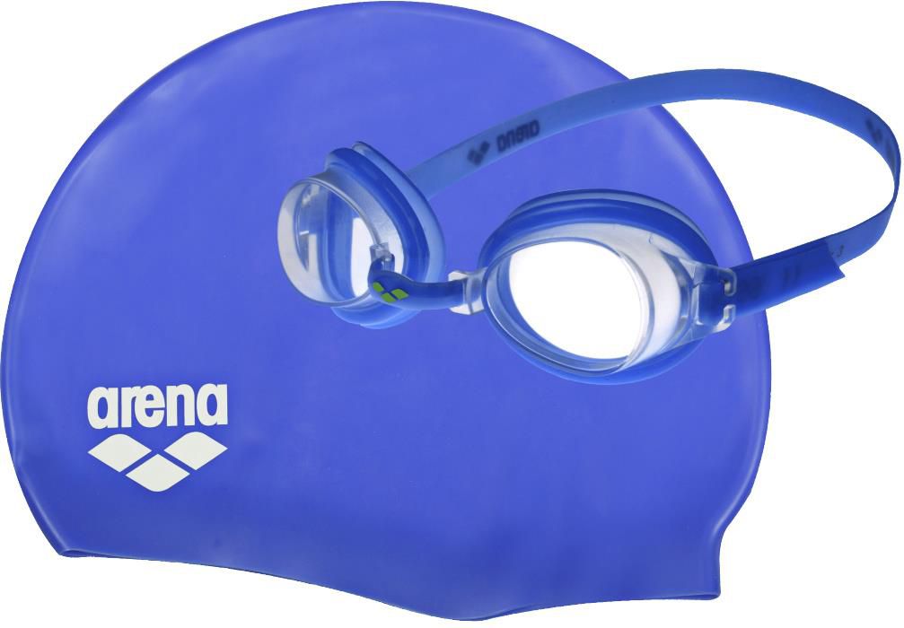 Arena Okularki ARENA POOL SET JR BLUE CLEAR/BLUE WHITE