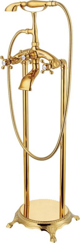 Bateria wannowa Mexen Retro wolnostojące złoty