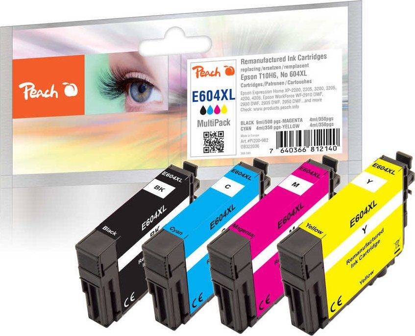 Peach Tusz Epson Nr.604XL MultiPack(Plus) remanufactured