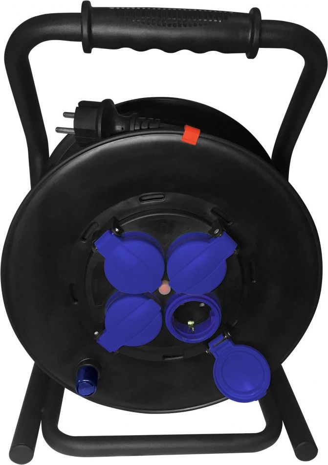 Orno Przedłużacz bębnowy profesjonalny IP44, 4 gniazda 2P+Z (schuko), kabel gumowy olejoodporny, H07RN-F 3x2,5mm?, długość 40m, unika