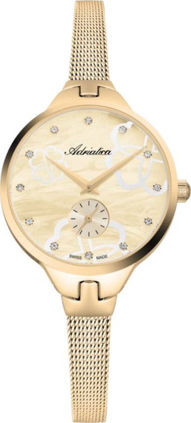 Zegarek Adriatica Zegarek Adriatica A3719.114SQ Fashion Mesh Cyrkonie