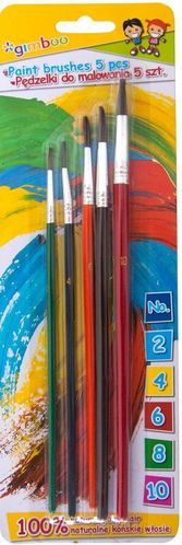 Gimboo PĘDZELKI GIMBOO 5 SZTUK 2/4/6/8/10 BLISTER