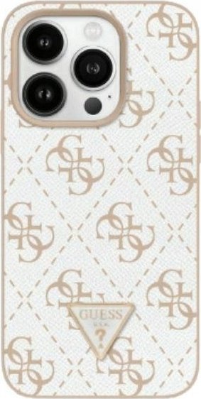 Guess GUHCP16SPG4GPH iPhone 16 6.1 biały/white hardcase 4G Triangle