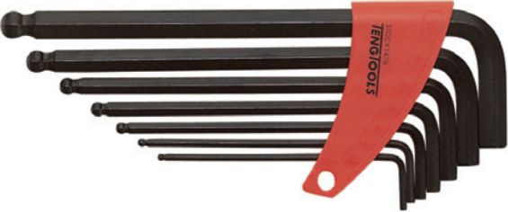 Teng Tools Zestaw kluczy imbusowych hex typ L 2,5 - 10mm z kulką 7szt. (109550103)
