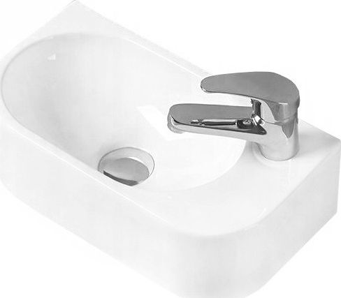 Umywalka Mexen Mexen Viera umywalka nablatowa prawa 40 x 21 cm biała -21274000R