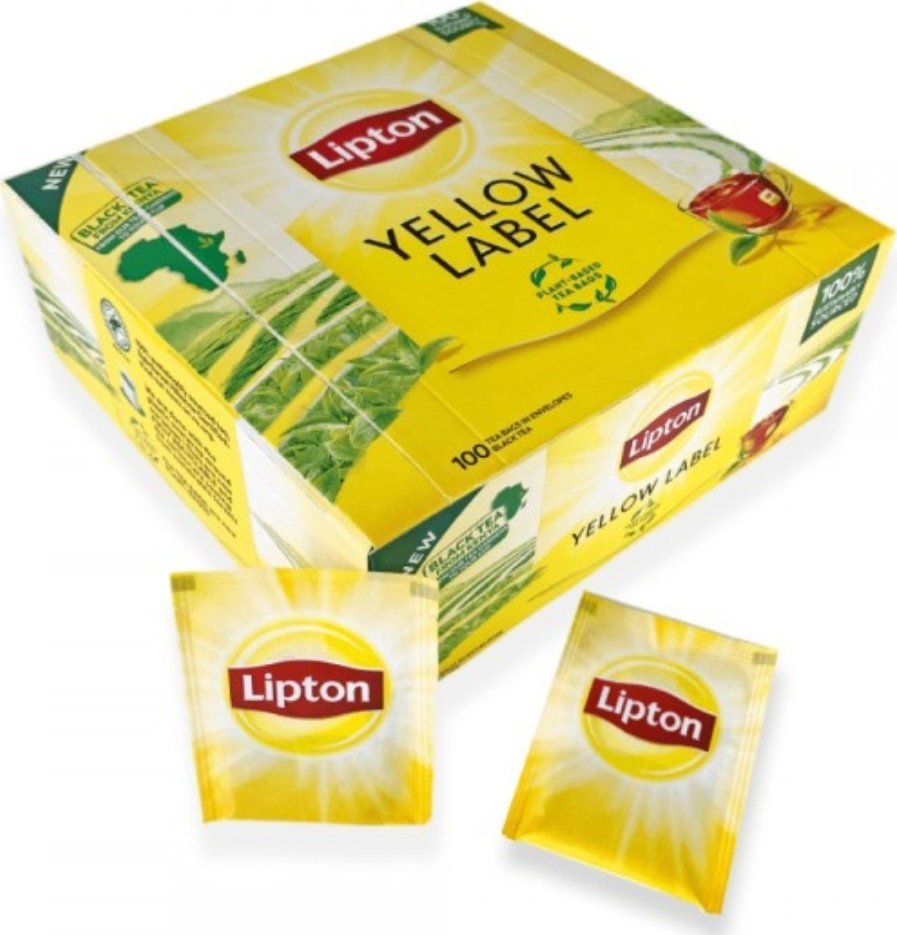 Lipton Herbata Yellow Label 100 kopert