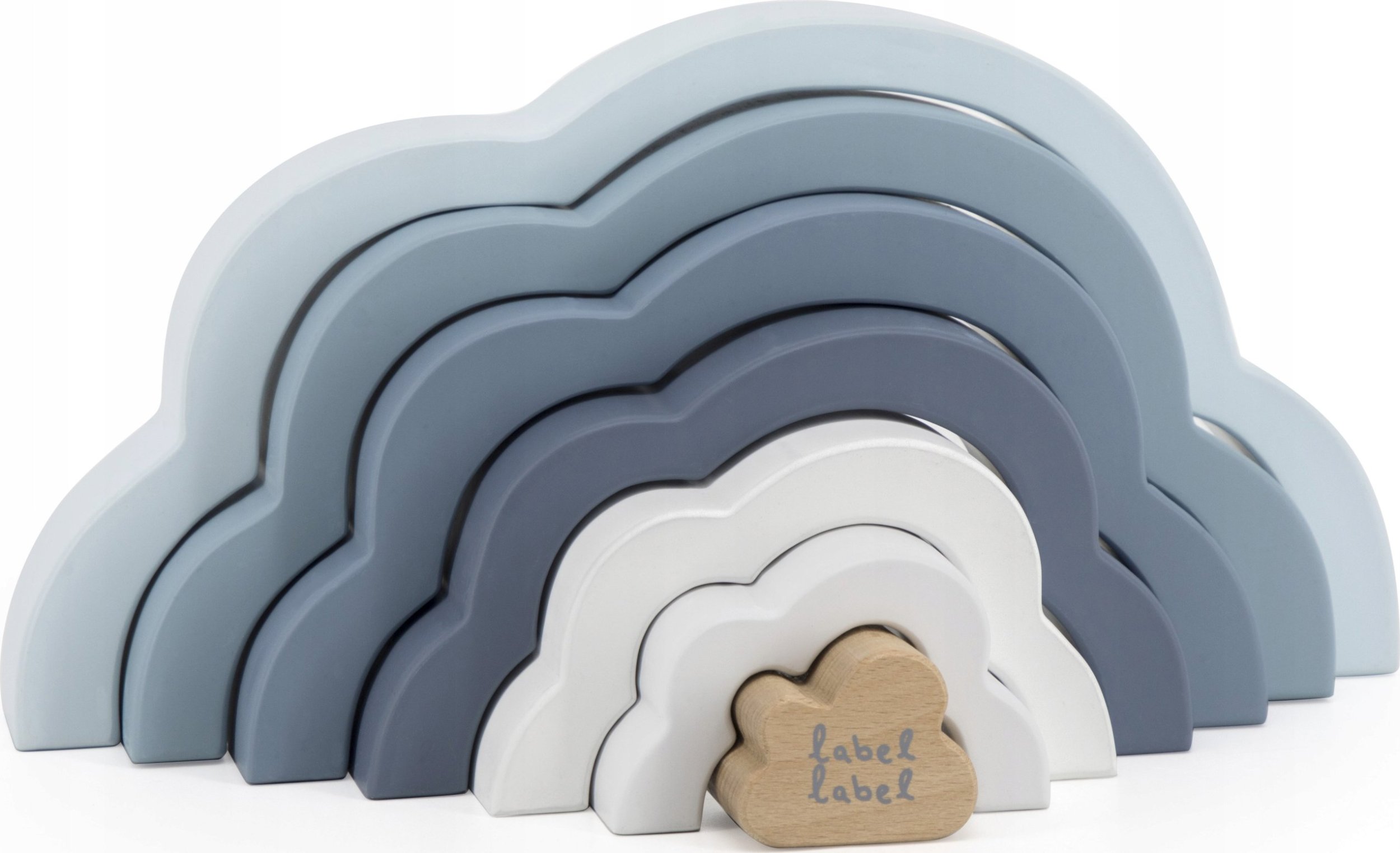 Label Label Vaivorykštinė dėlionė - Debesėlis - Mėlyna