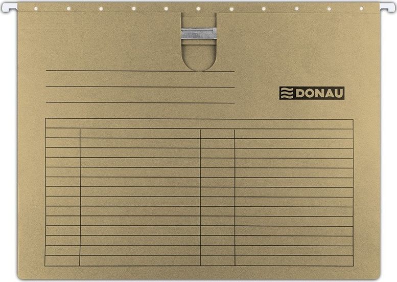 Donau Teczka zawieszkowa DONAU z wąsem, A4, 230gsm, brązowa