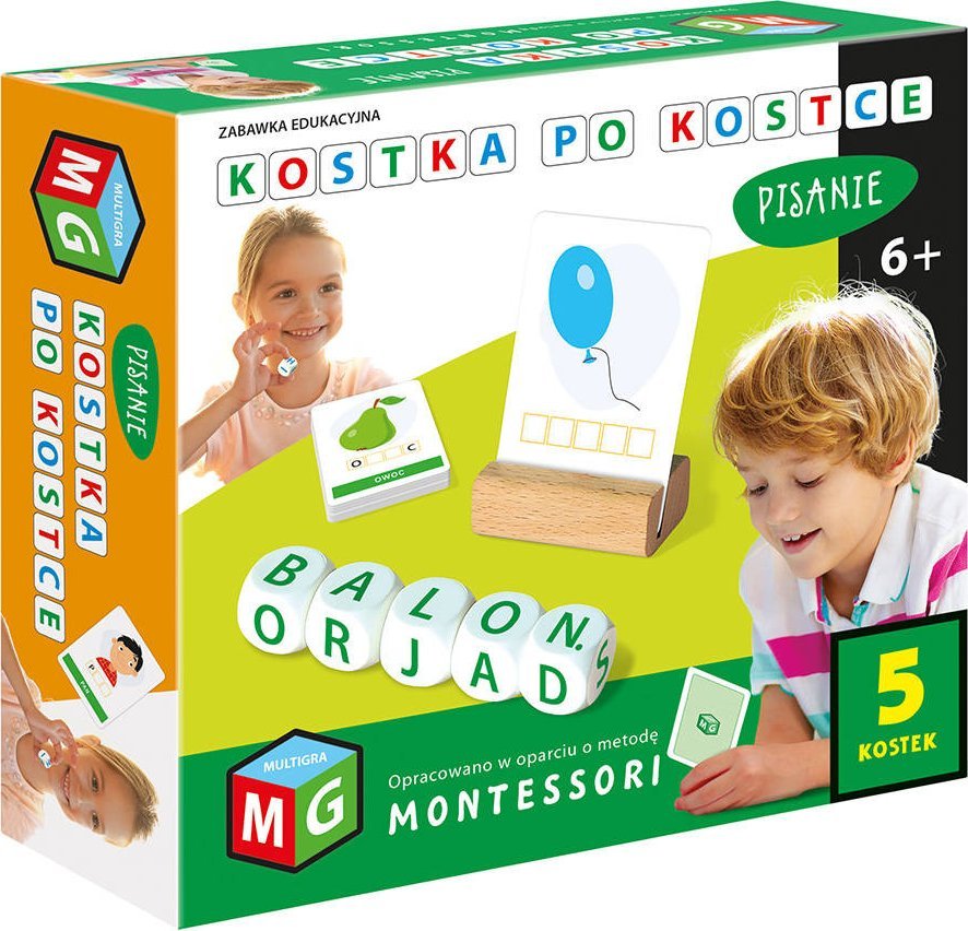 Alexander MULTIGRA Montessori Kostka po kostce - pisanie 5 kostek