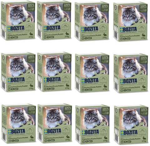 BOZITA Cat Królik W Galaretce 12x370g