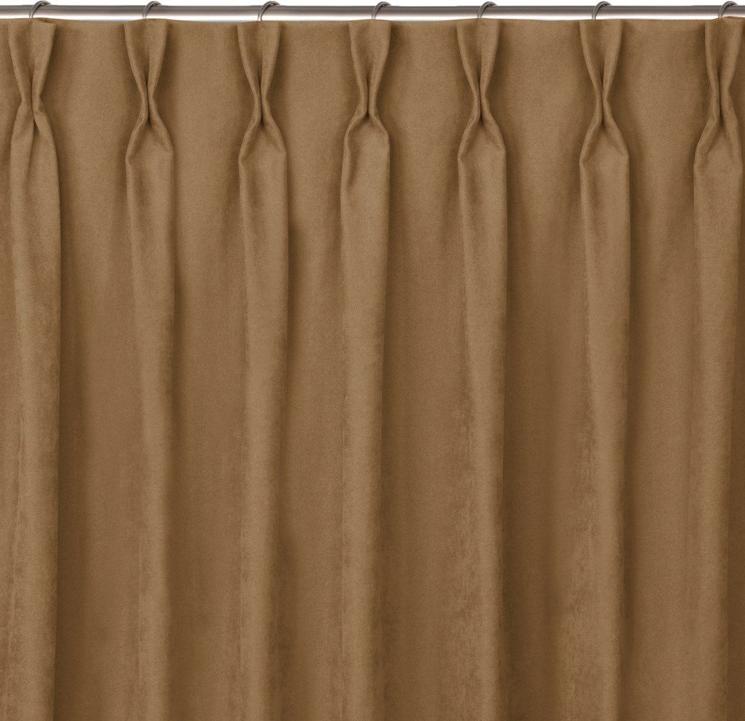 Homede Zasłona MILANA jasny brąz szenila 136x270 HOMEDE