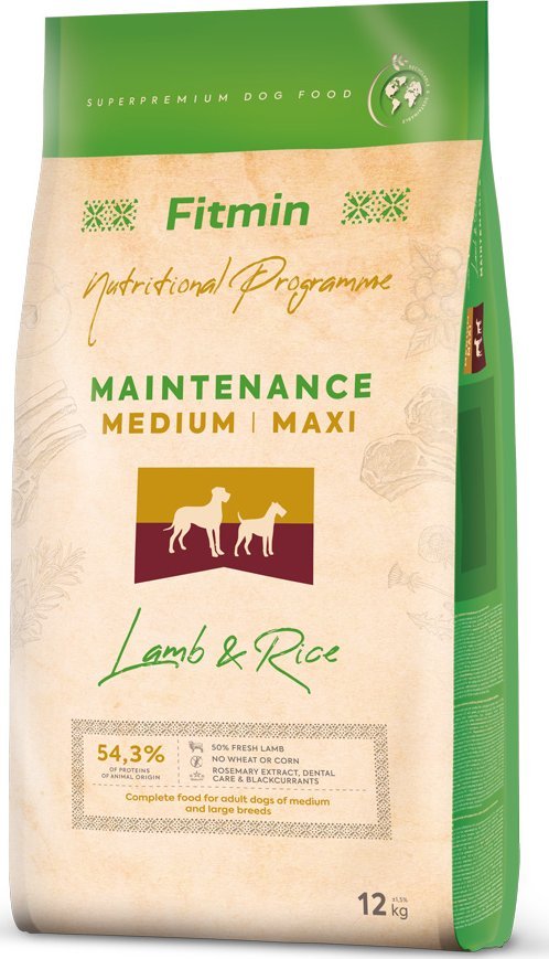 Fitmin Maintenance Lamb&Rice 12 kg