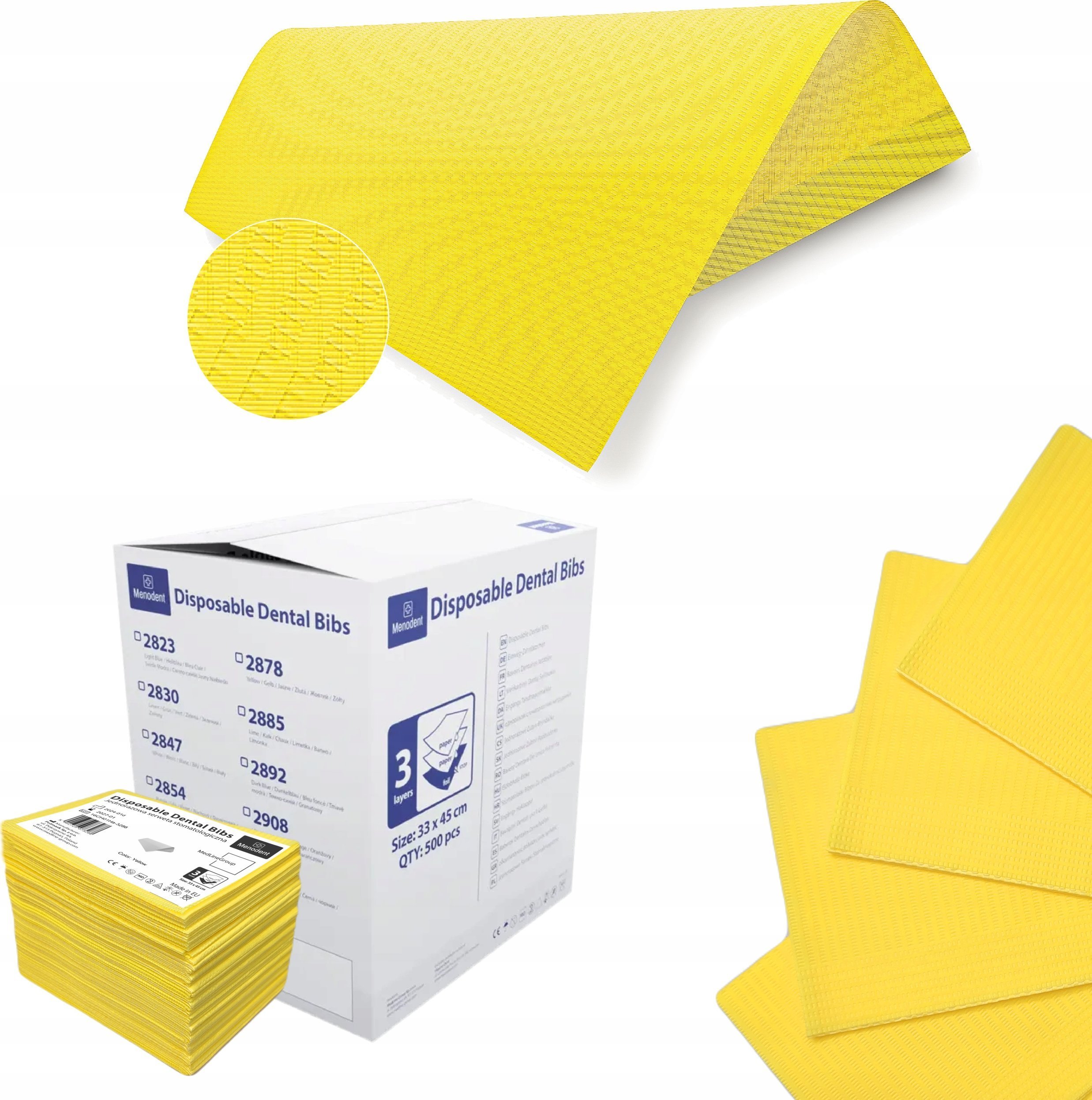 SERWETY PODKŁADY HIGIENICZNE PODFOLIOWANE WODOODPORNE 3WARSTWY 500SZT PL 8%