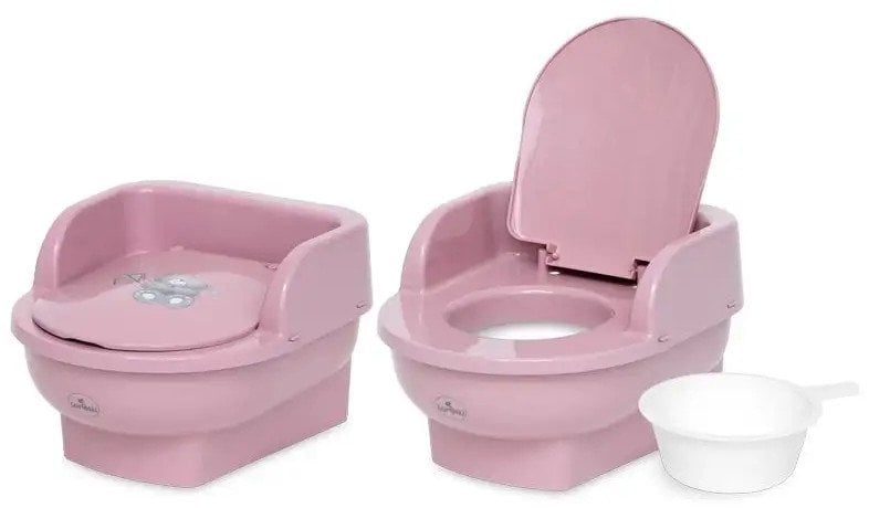 Naktipuodis Lorelli Throne Bear, tamsiai rožinis