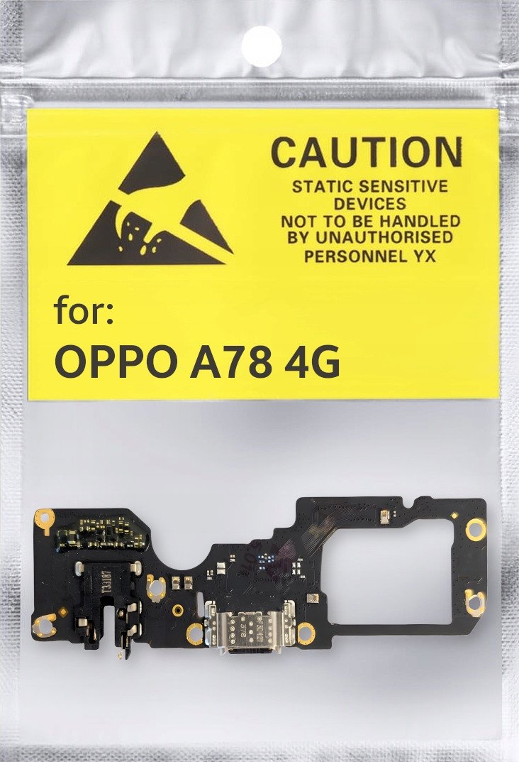 ORYGINAŁ PŁYTKA GNIAZDO ŁADOWANIA USB ZŁĄCZE DO OPPO A78 4G CPH2565 (5904858350469)