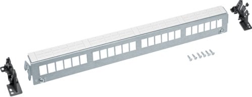 Patch Panel 24M Keystone, bez modułów, szyna TS lub płyta montażowa FZ24MK
