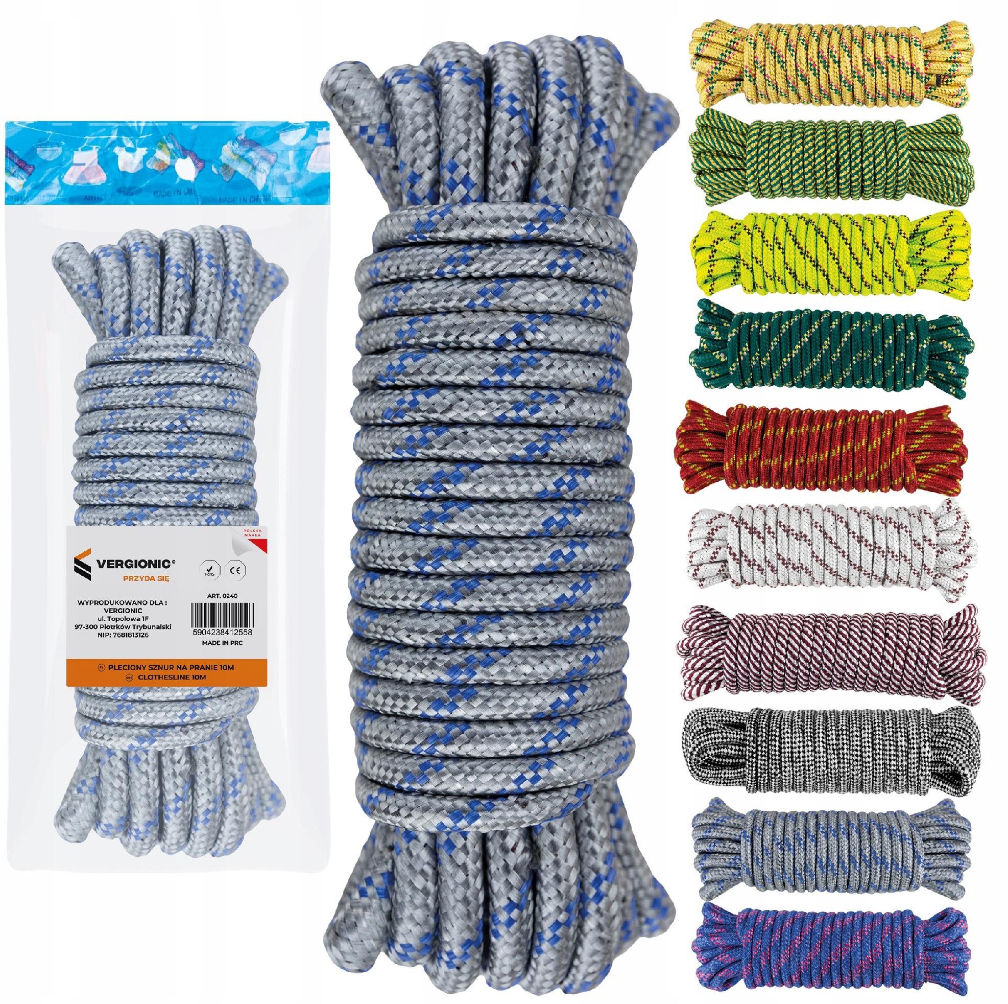 Blow 44-257# Pleciony sznur na pranie 10m