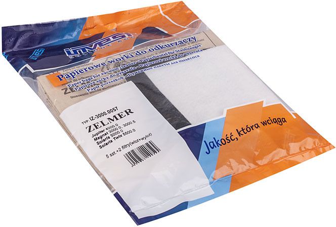 Worek do odkurzacza Zelmer Papierowy 5 sztuk + 2 filtry