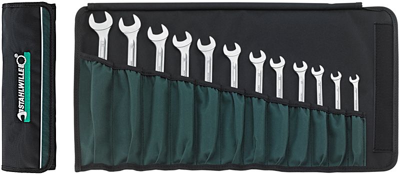 Stahlwille Zestaw kluczy płasko-oczkowych z grzechotką 8-19mm 12szt. (96411712)